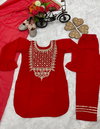 Oc 162 Heavy Faux Georgette Top With Bottom Dupatta Supppliers In India